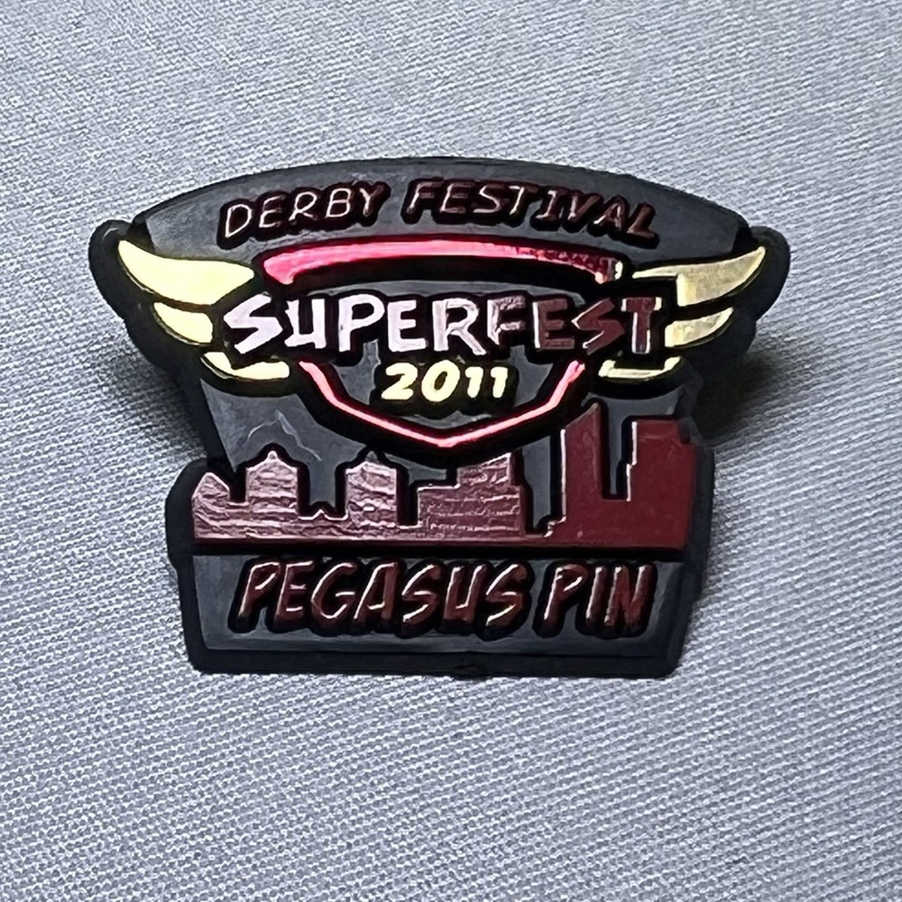 Kentucky Derby Festival Pegasus Pin 2011 Red Version Horse Races Louisville